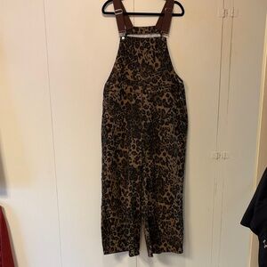 Cider Brown Leopard Print Jumpsuit